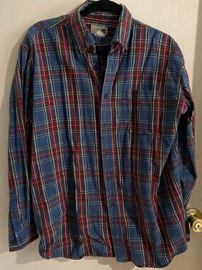 Large Plaid L.L. Bean Long-Sleeve Button Down
